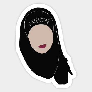 Sana Bakkoush - AWESOME Sticker